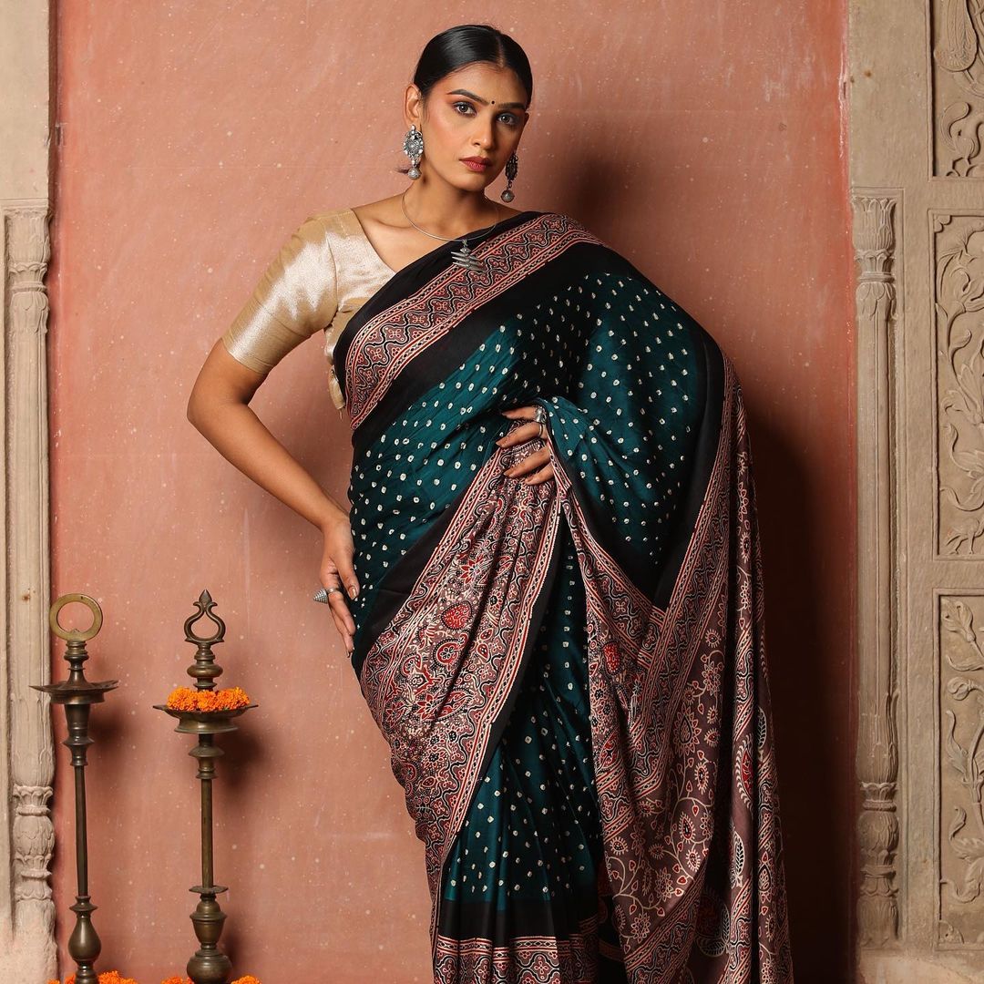 Elegant Sea Green Colour Digital Printed Modal SAREE