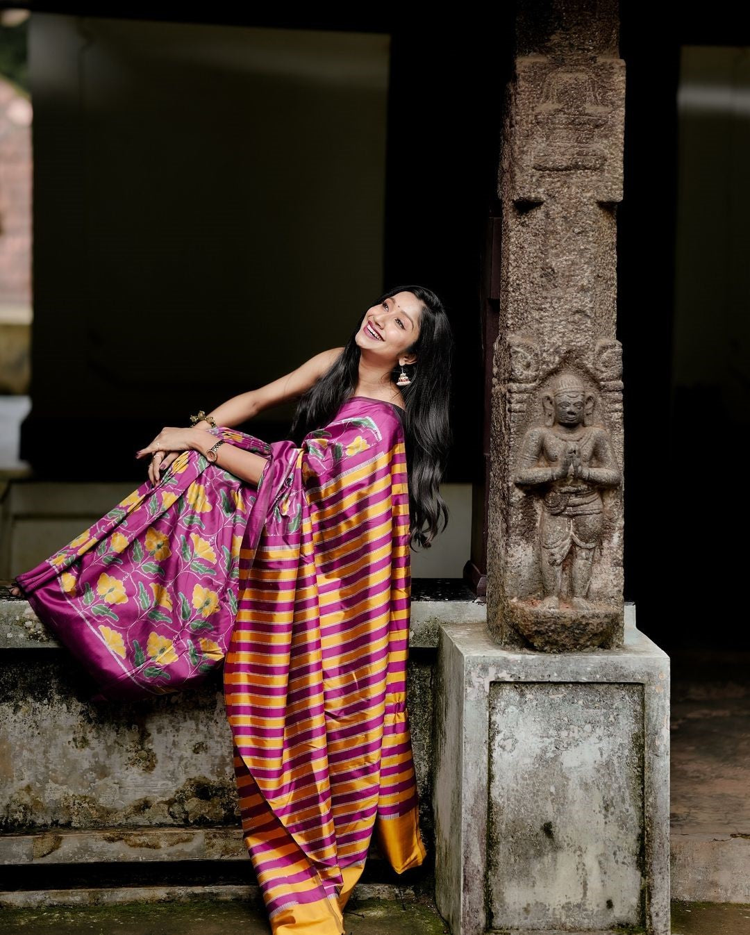 Designer Multi Colour Digital Printed Modal SAREE